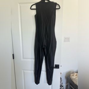 SKIMS Jersey Shine Mock Neck Catsuit in Onyx , new with tags